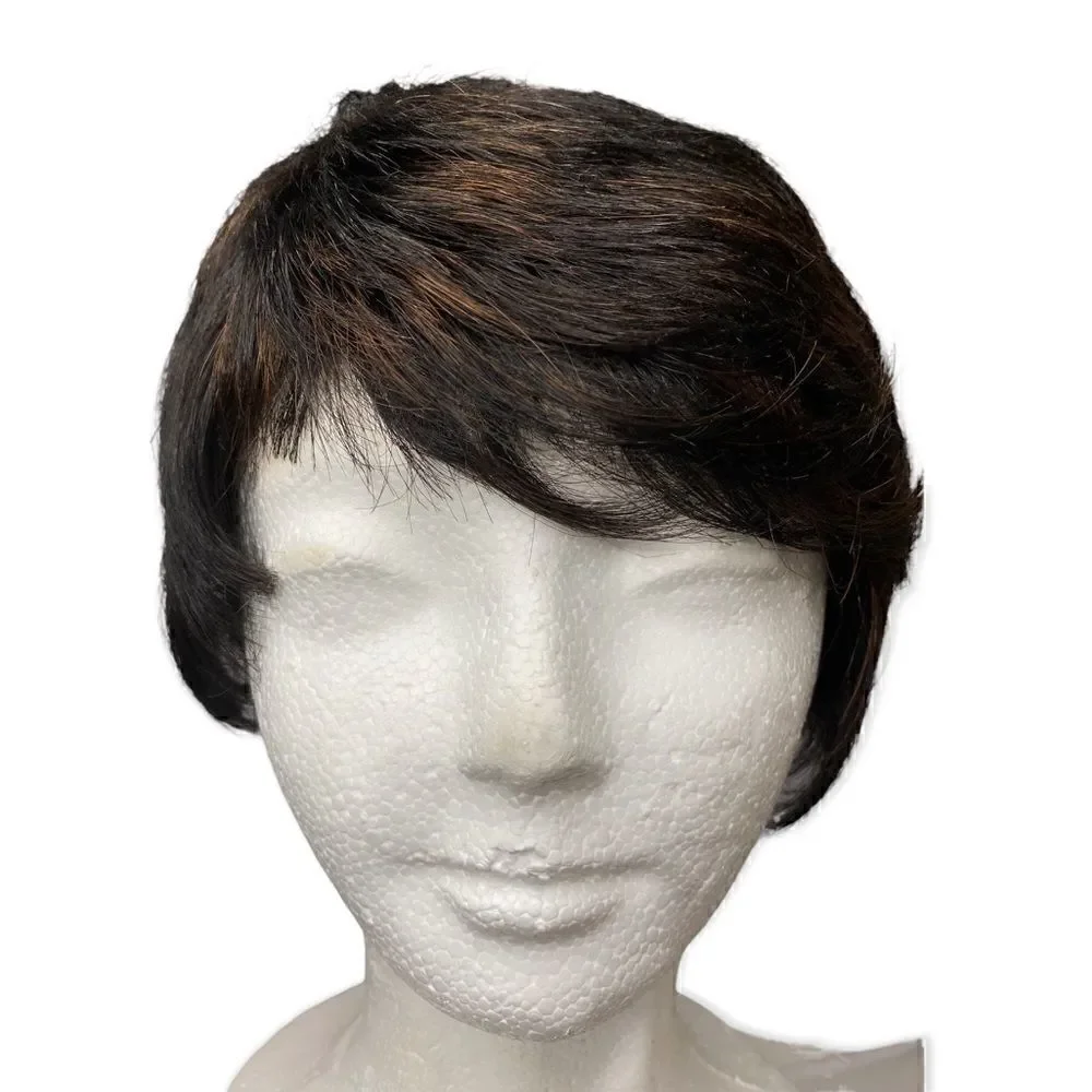 Vintage Vanessa wig by 5th avenue black pixie wig with red highlights Indonesia